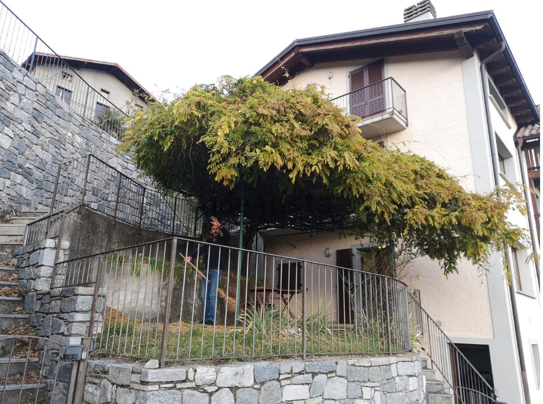 Sorico (Co). Localit Bugiallo. Trilocale arredato con stupenda vista lago, posto auto, cantina, giarginetto